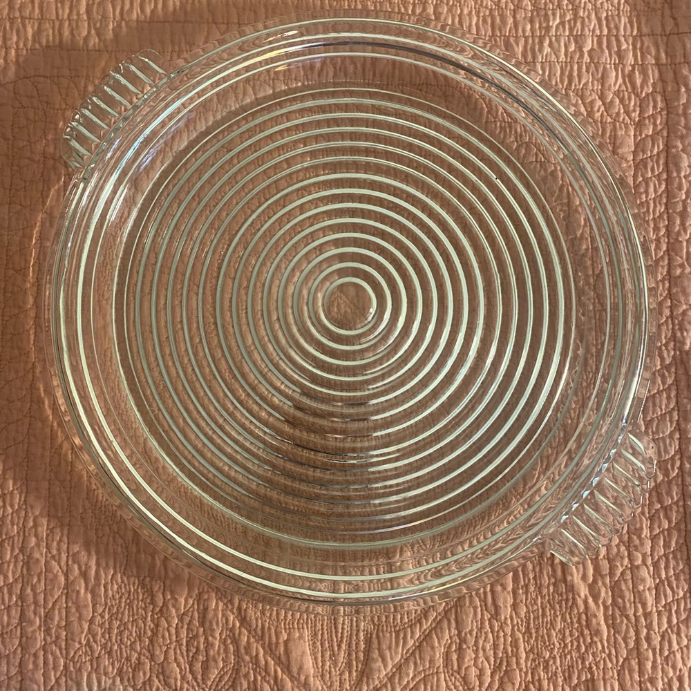 Vintage Anchor Hocking Manhattan sandwich tray / cake plate 16”, perfect
